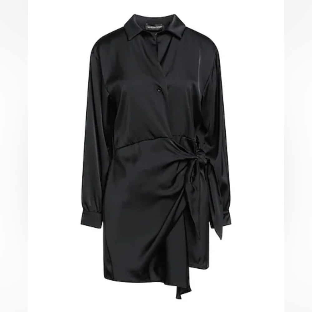 Womens black midi dress